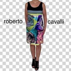 Roberto Cavalli * Gorgeous Floral Print Sheath Dress * Size M